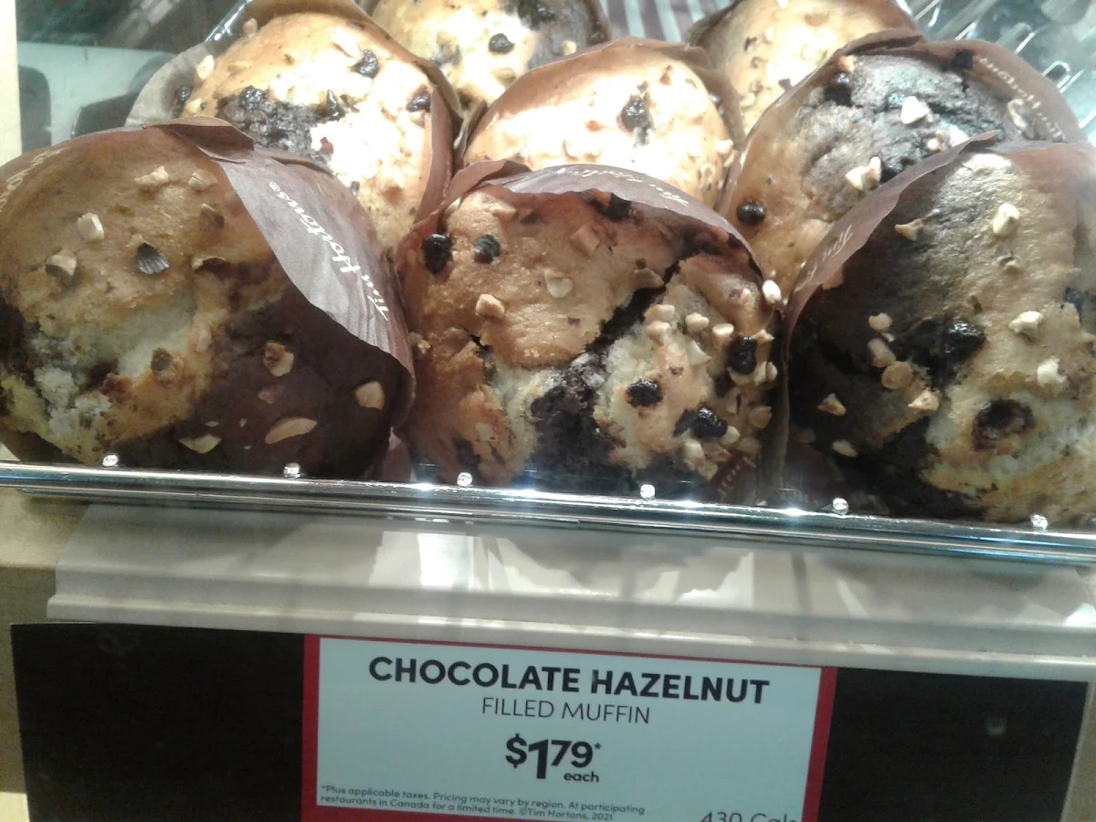 Chocolate Hazelnut Muffins, Tim Hortons