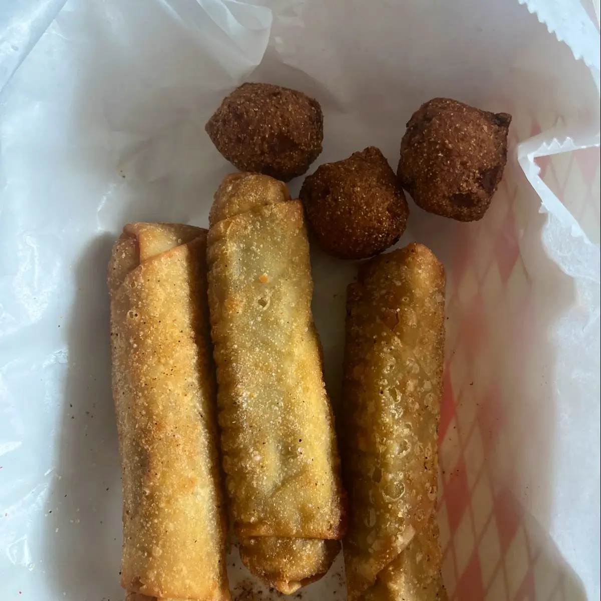 Boudin Egg Rolls