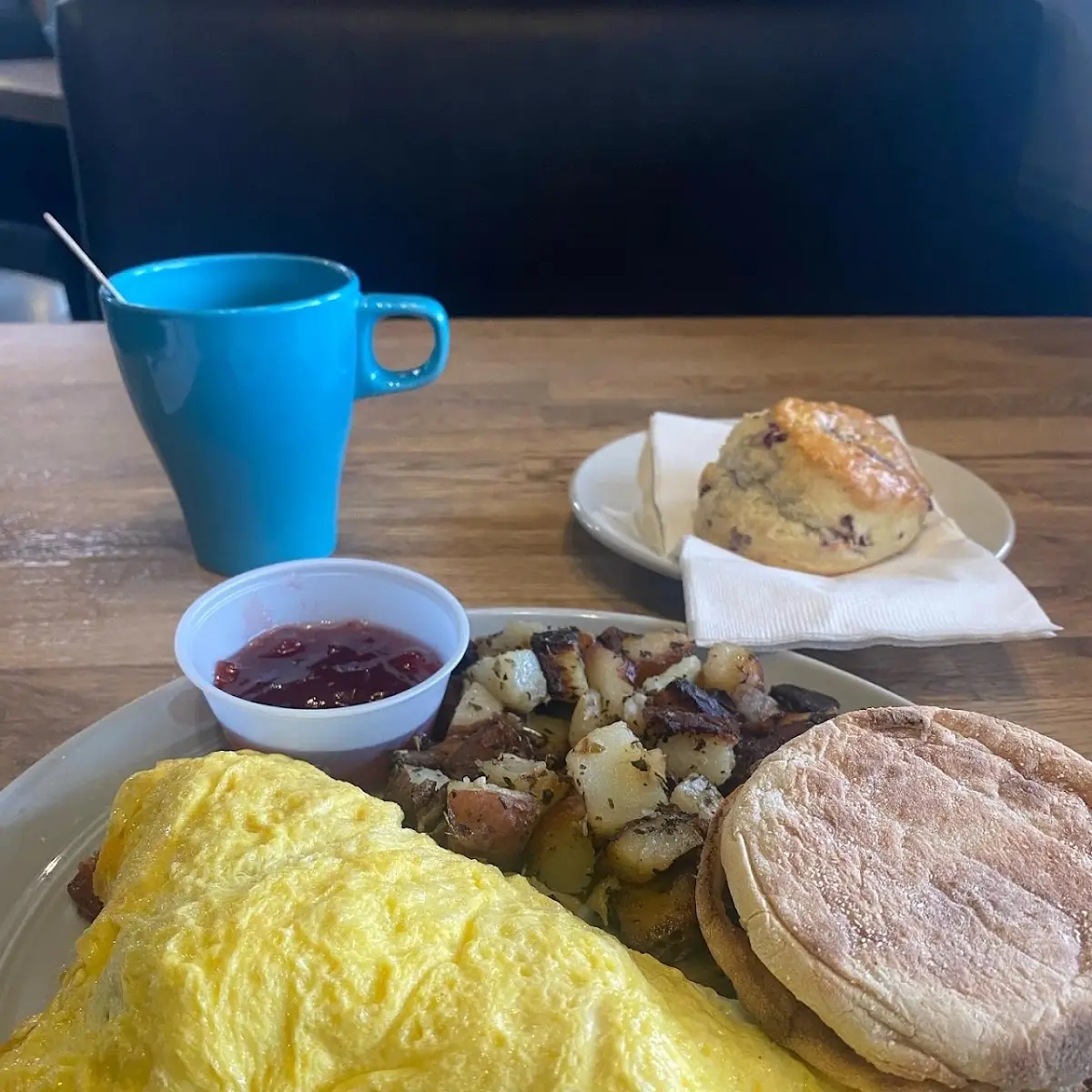 Cheese Omelette with Extra Mushrooms