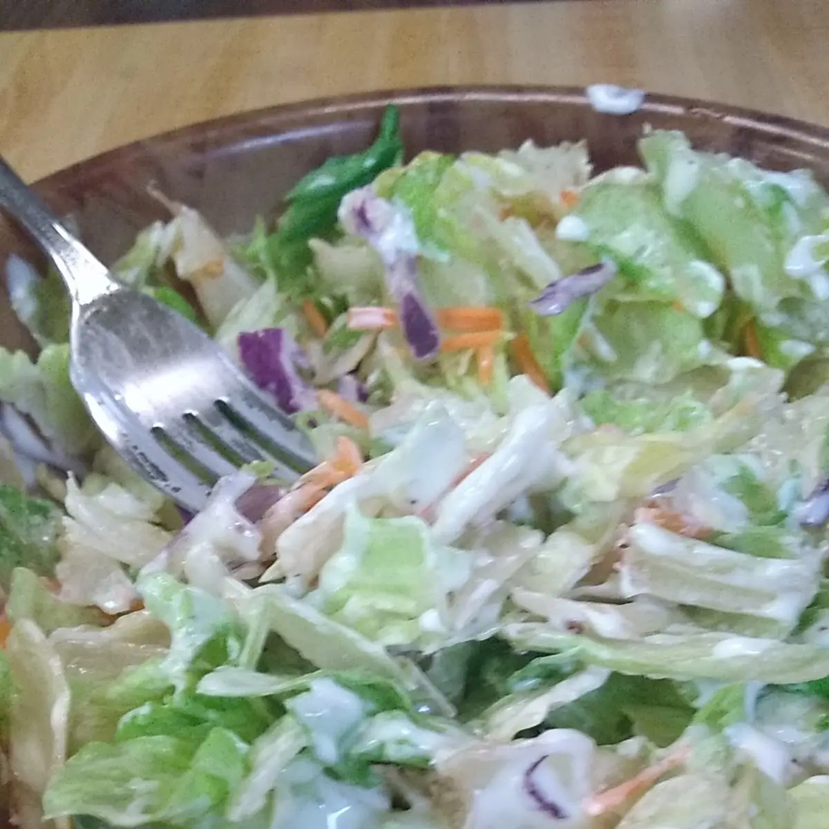 Salad with Brown Tint Lettuce