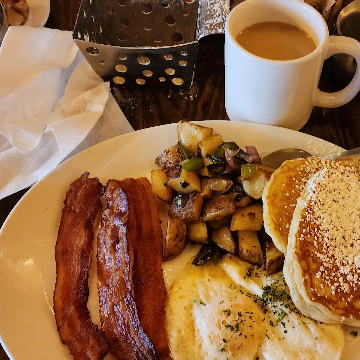 American Breakfast with Hash Brown Casserole