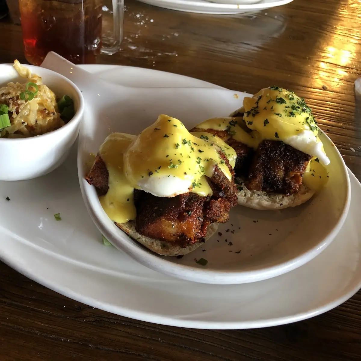 Eggs Benedict with Pork Belly