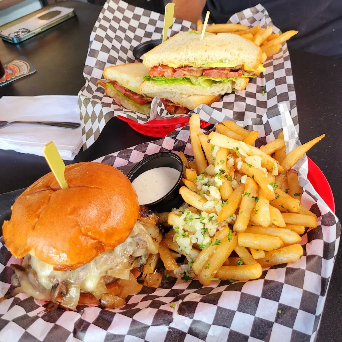 Mushroom Swiss Burger