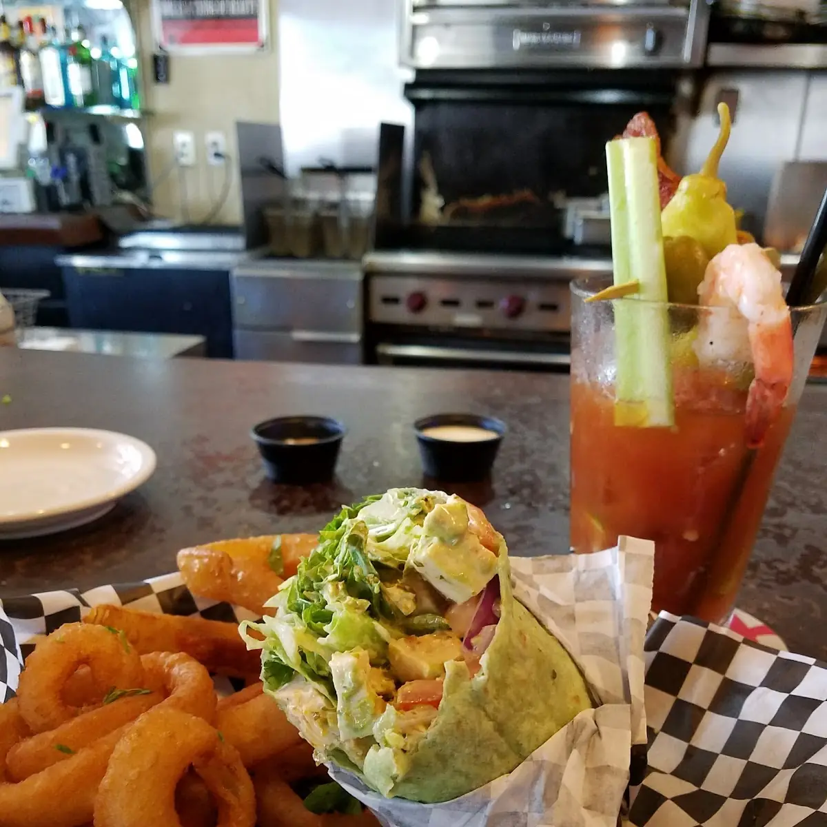 Wrap with Onion Rings
