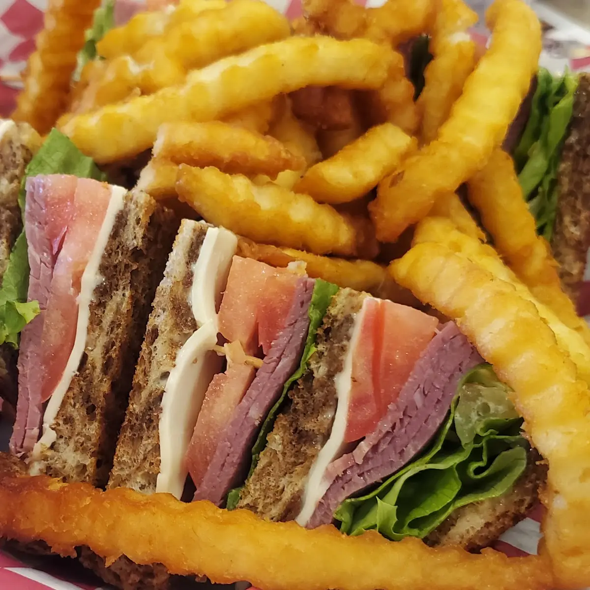 Corned Beef Club Sandwich