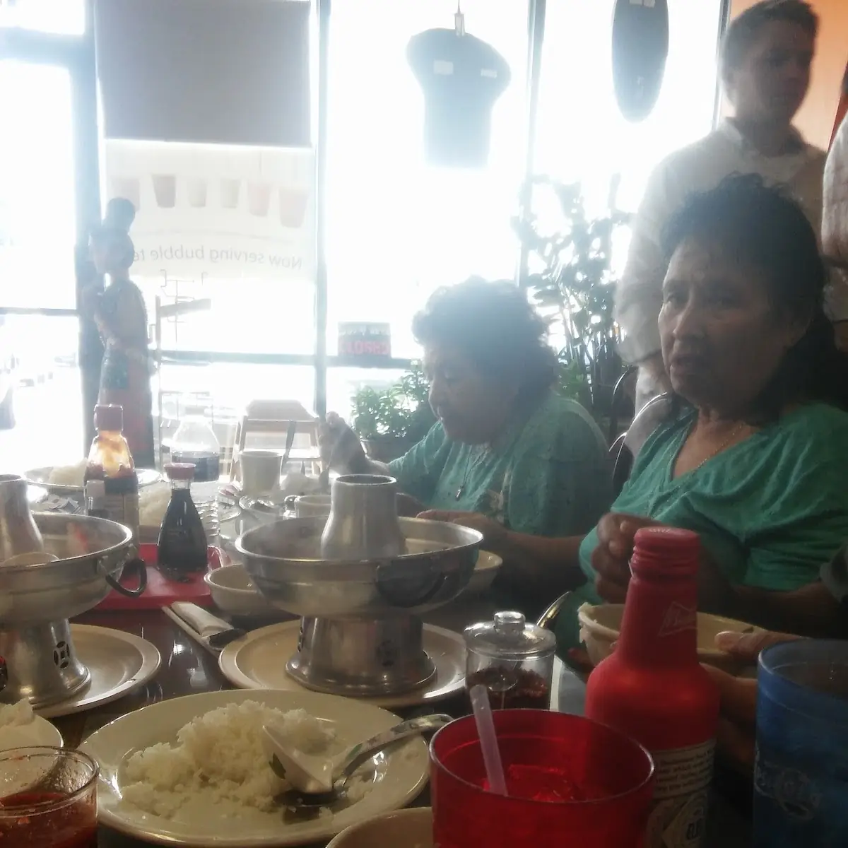 White Rice Tom Yum Seafood Soup