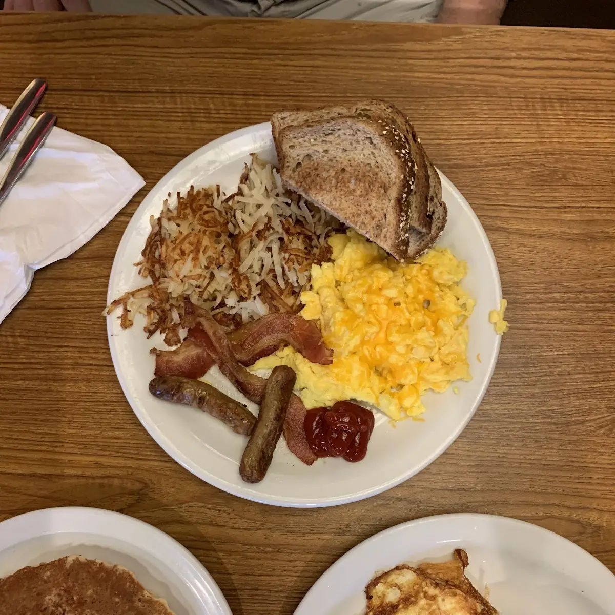 Hash Browns Scrambled Eggs Bacon Breakfast