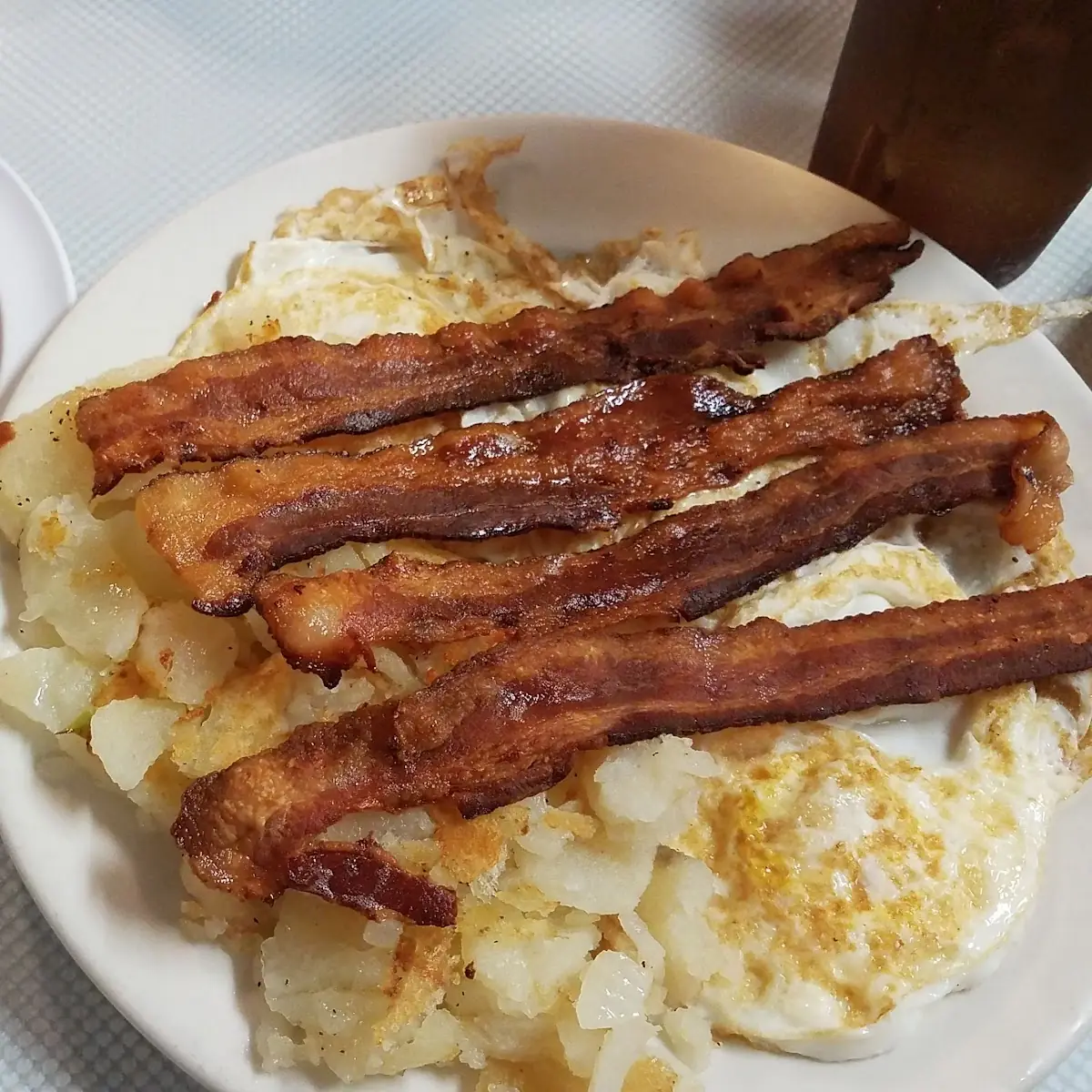 Canadian Bacon and Two Eggs