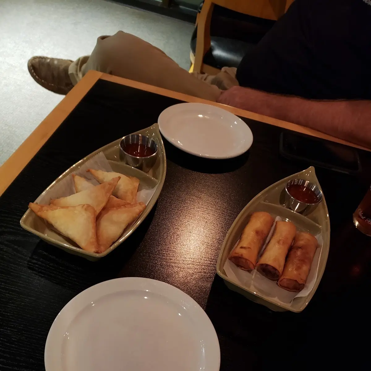 Crab Rangoon and Pork Egg Rolls