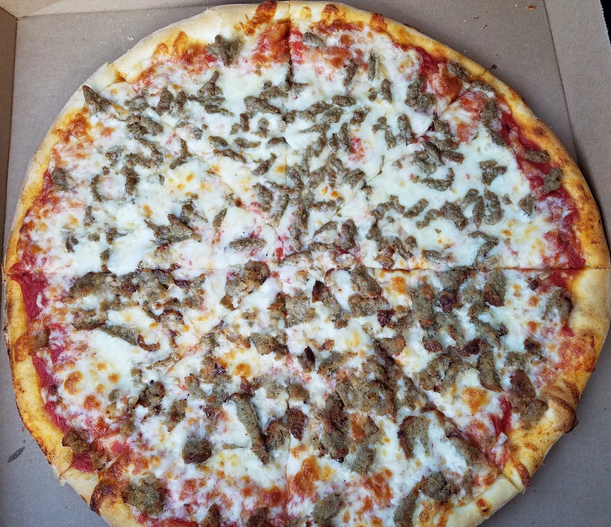 Meatball and Sausage Pizza