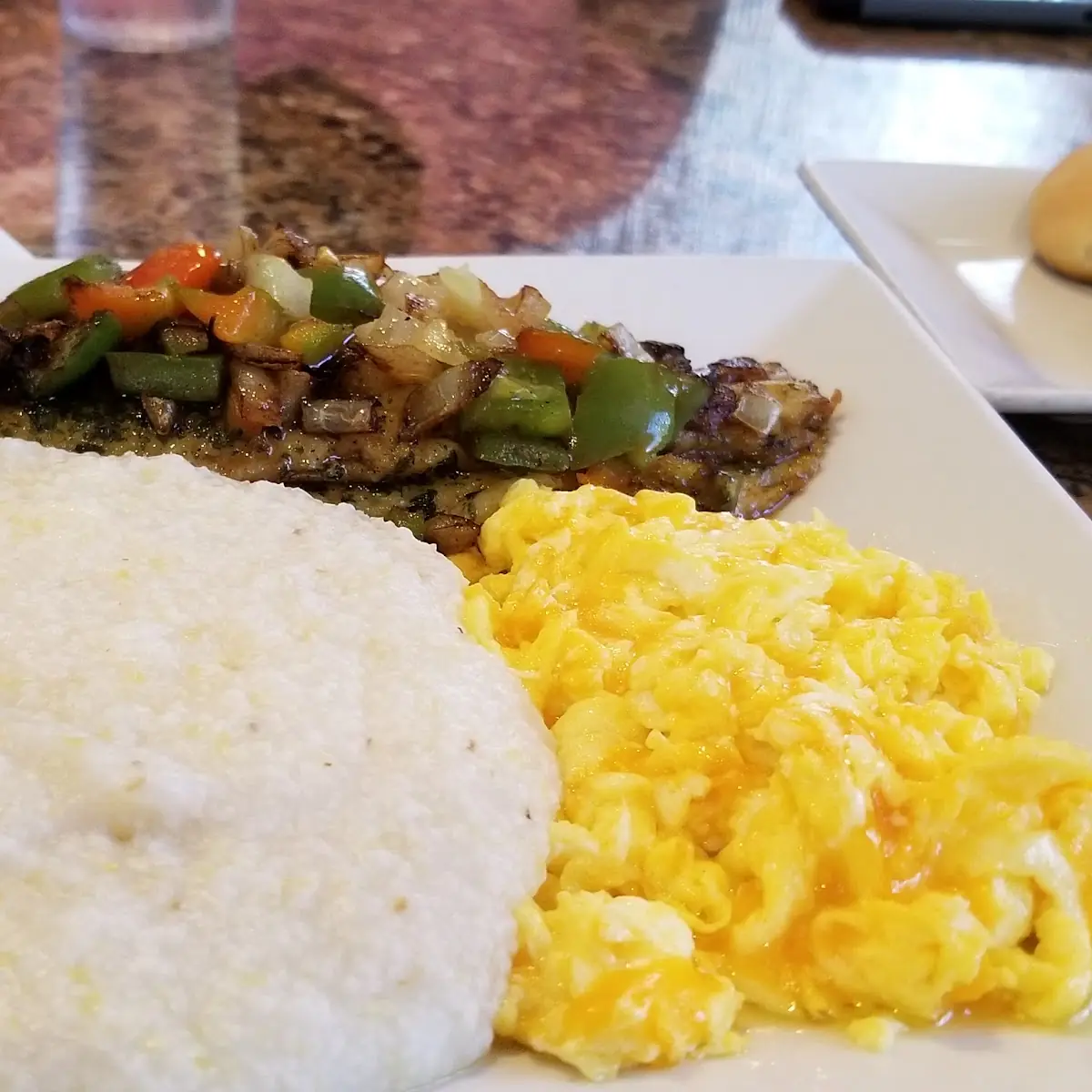 Grits Cheese Eggs Cat Fish