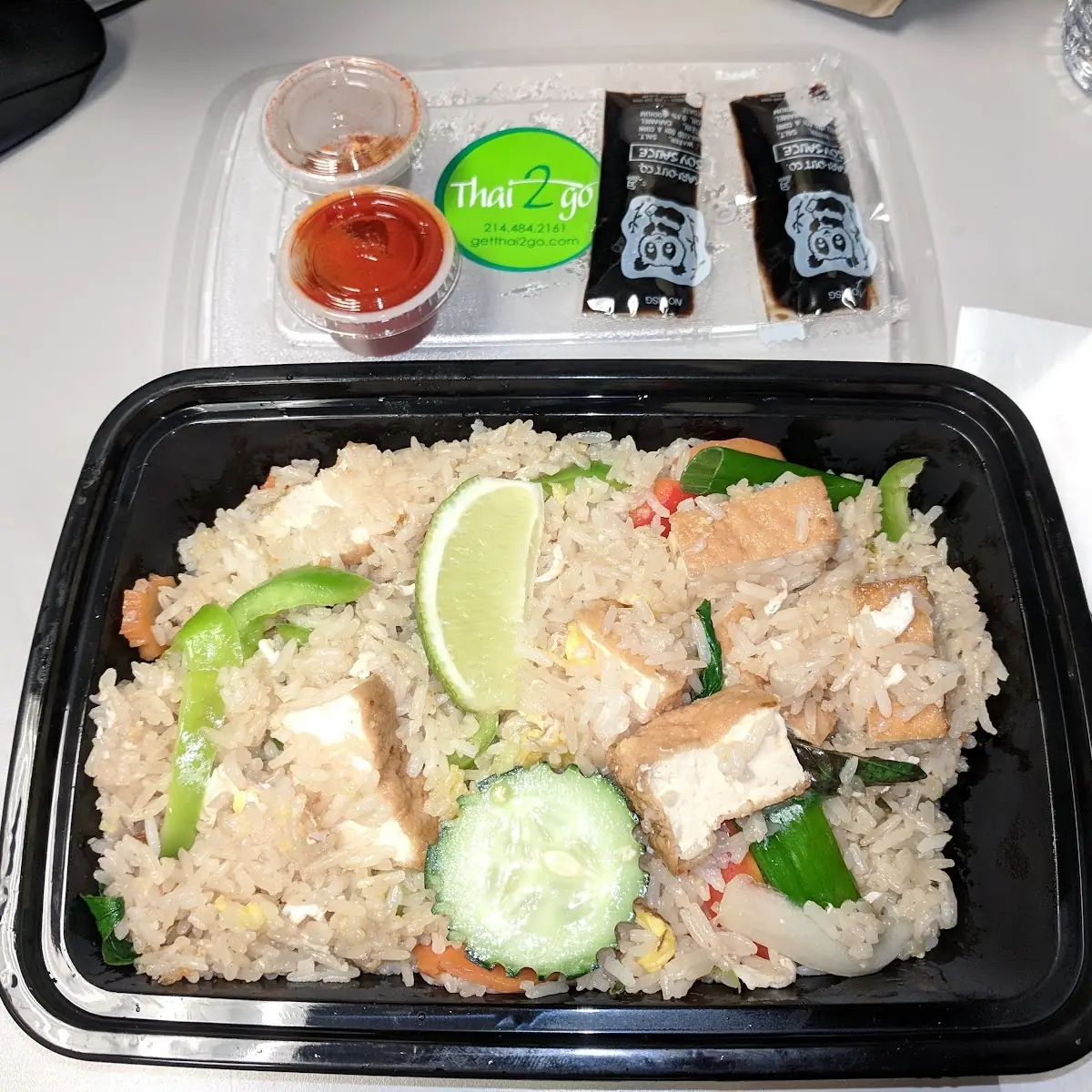 Thai Basil Fried Rice Tofu