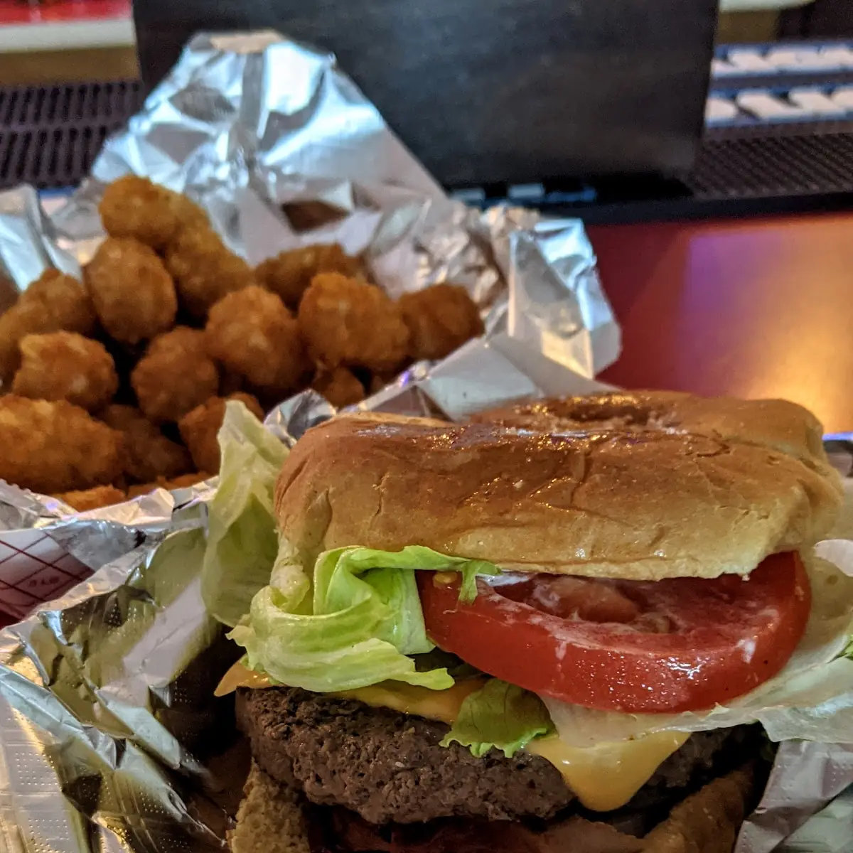 Bacon Cheeseburger with Tots