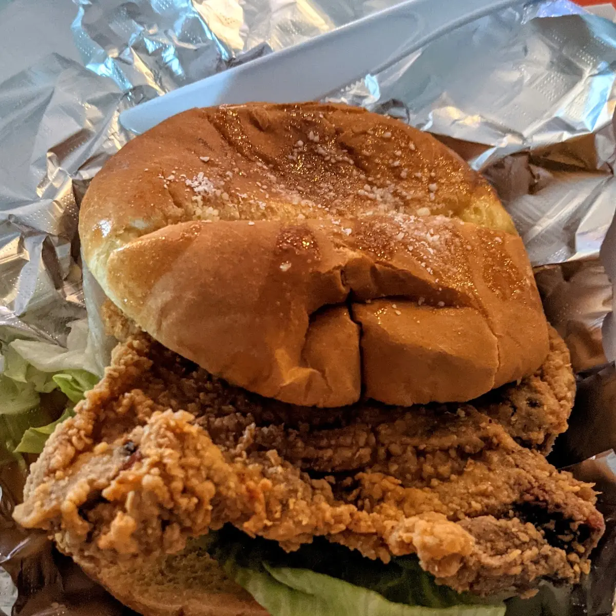 Fried Pork Chop Sandwich