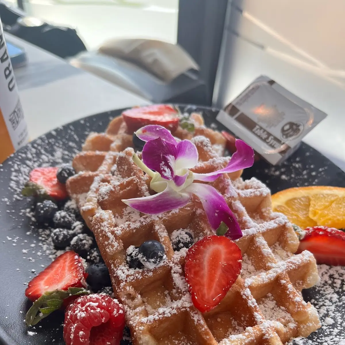 Waffles with Fresh Fruit
