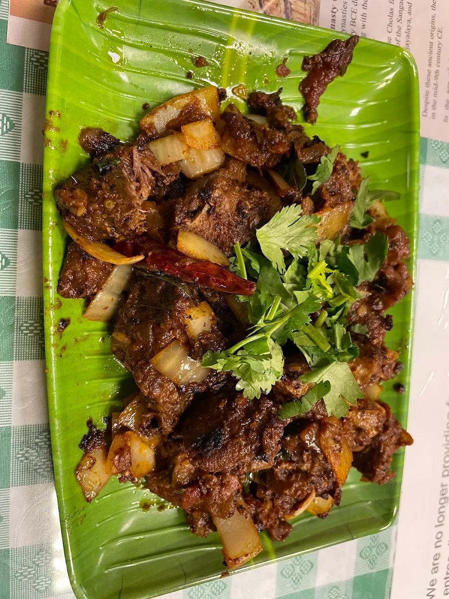 Mutton Pepper Fry, Chola Indian Cuisine