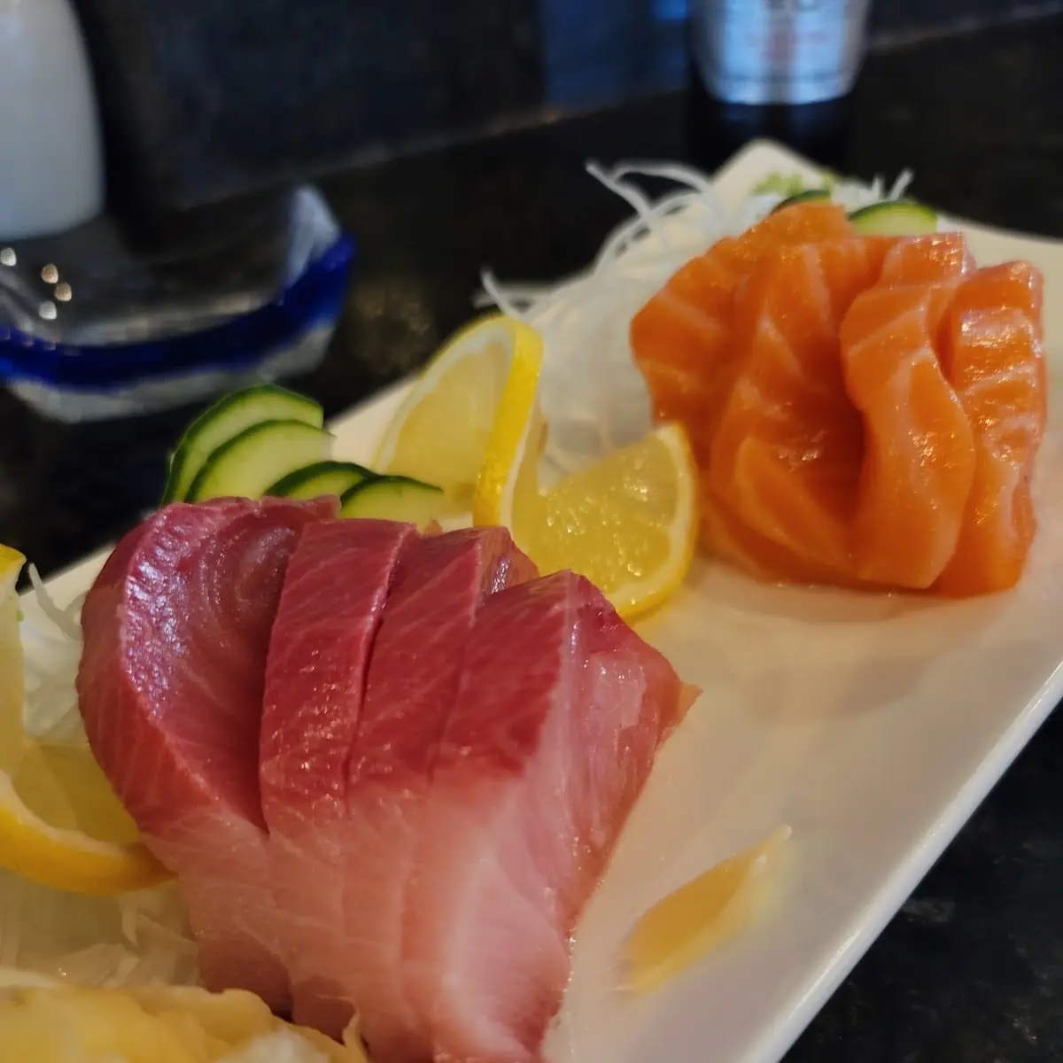 Hamachi and Salmon Sashimi