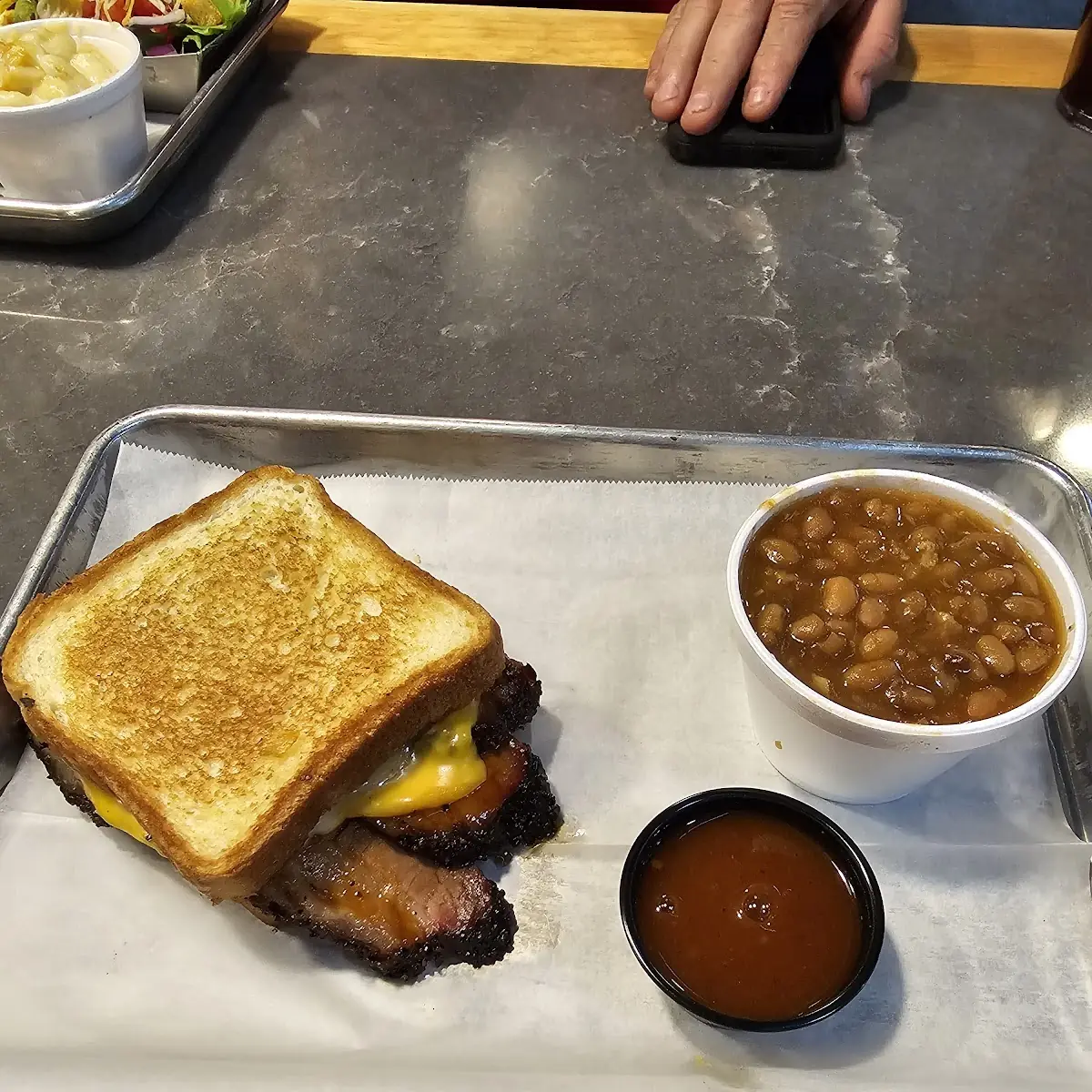 Brisket Grilled Cheese Sandwich