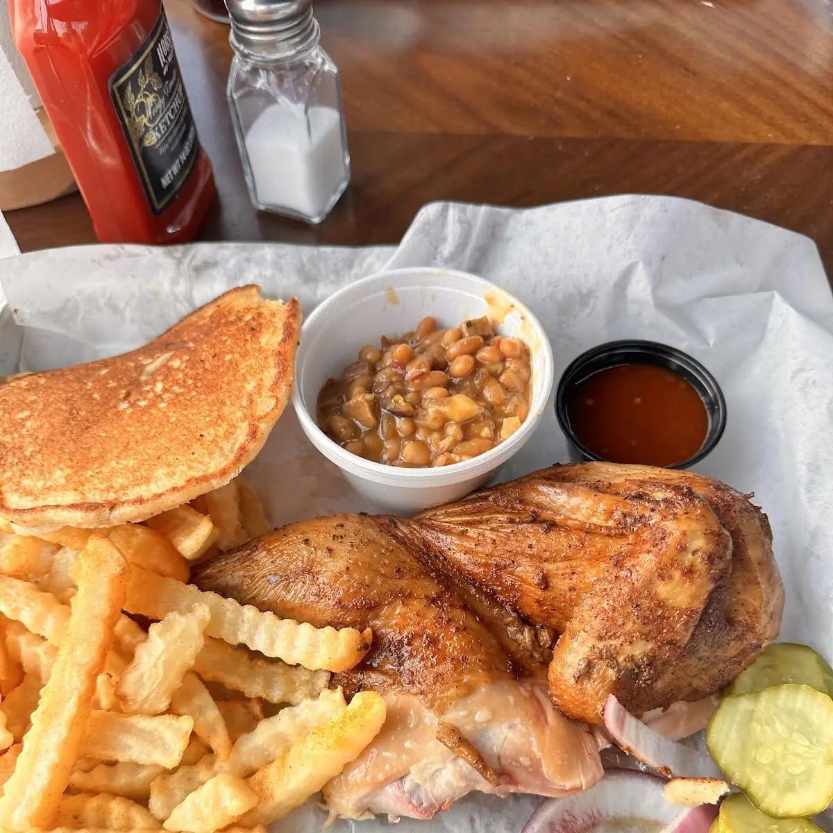 Half Smoked Chicken Plate