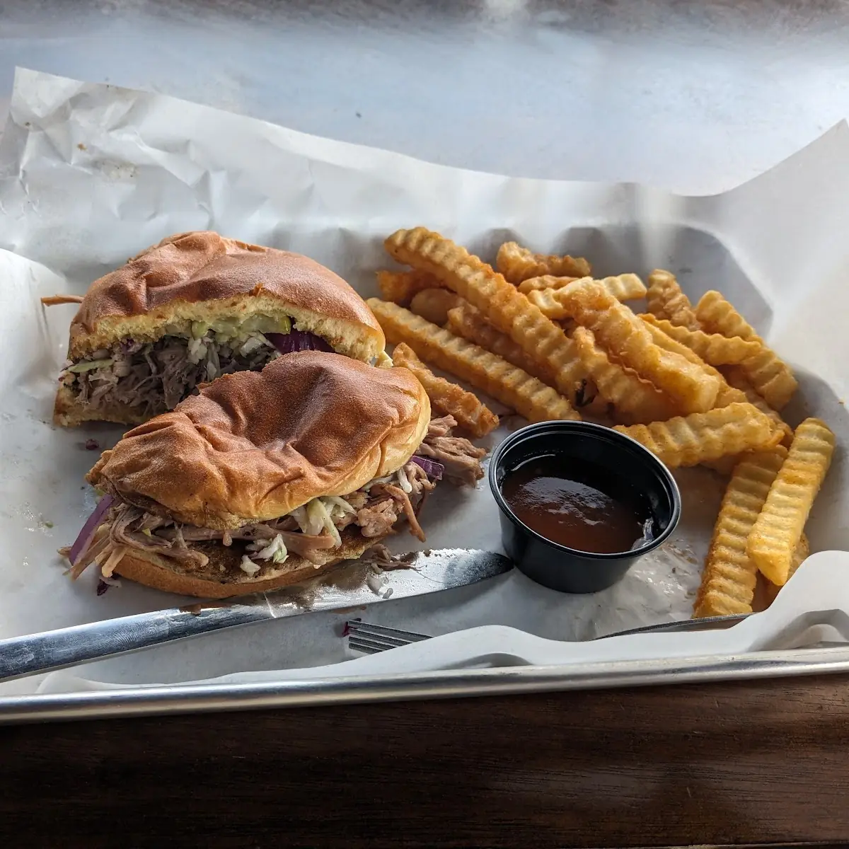 Smoked Pulled Pork Sandwich