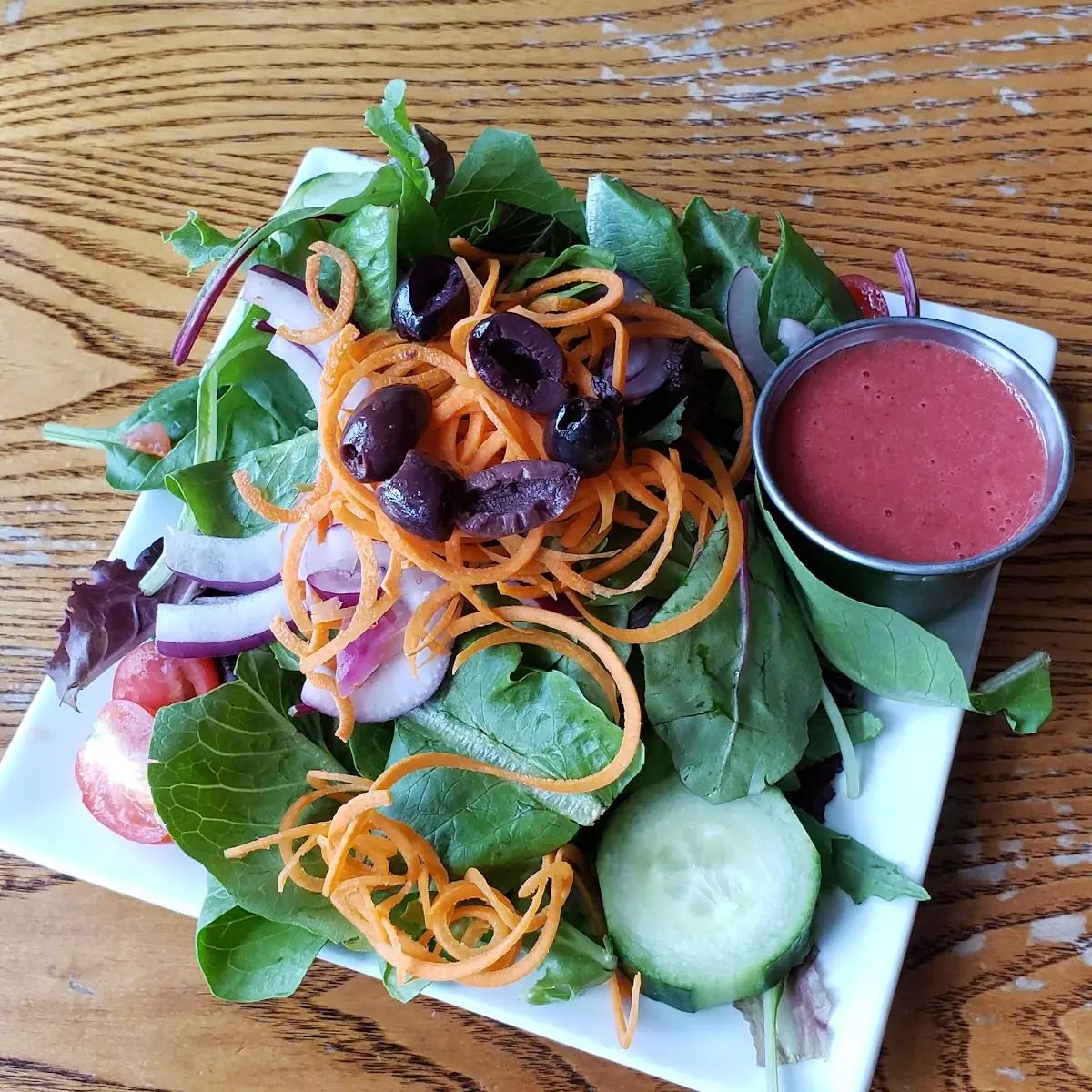 Salad w Strawberry Vinaigrette Dressing