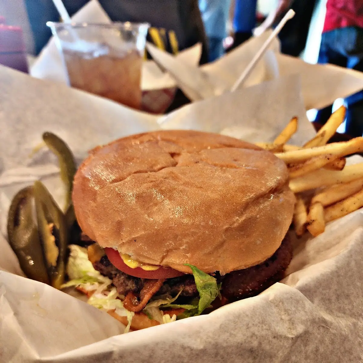 Bacon Cheeseburger and Fries