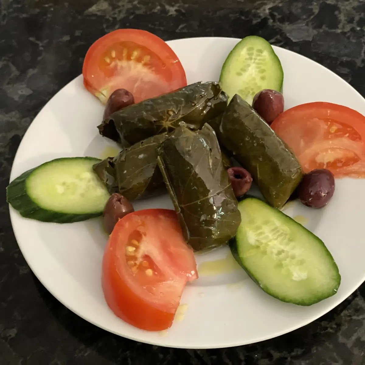 Dolmas Plate Stuff Grape Leaves