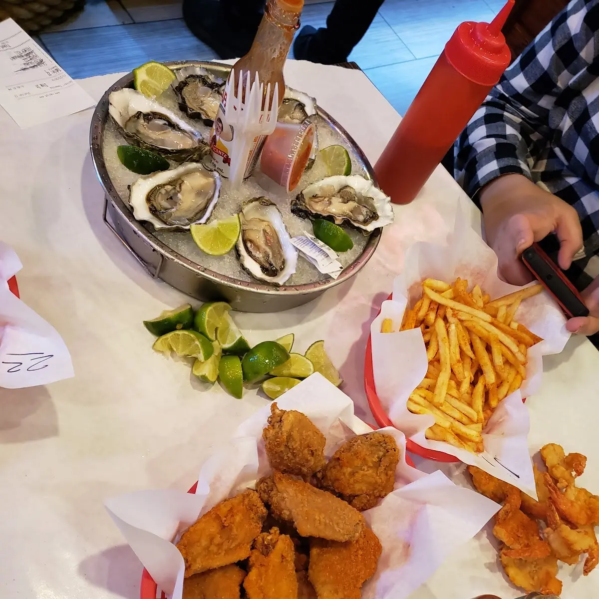 Oysters Calamari Rings and Wings