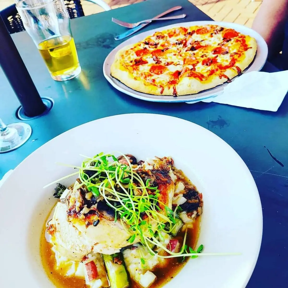 Roasted Chicken with Risotto