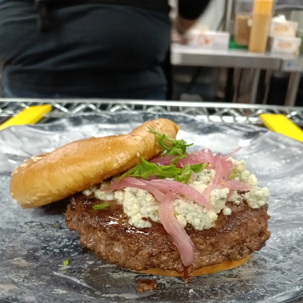 Blackened Blue Burger
