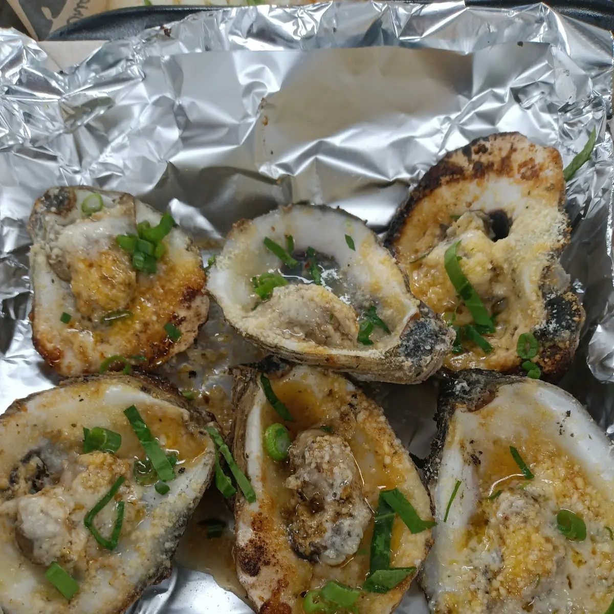 Garlic Parm Charbroiled Oysters