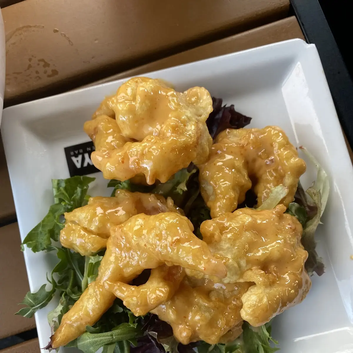 Spicy Creamy Shrimp Tempura