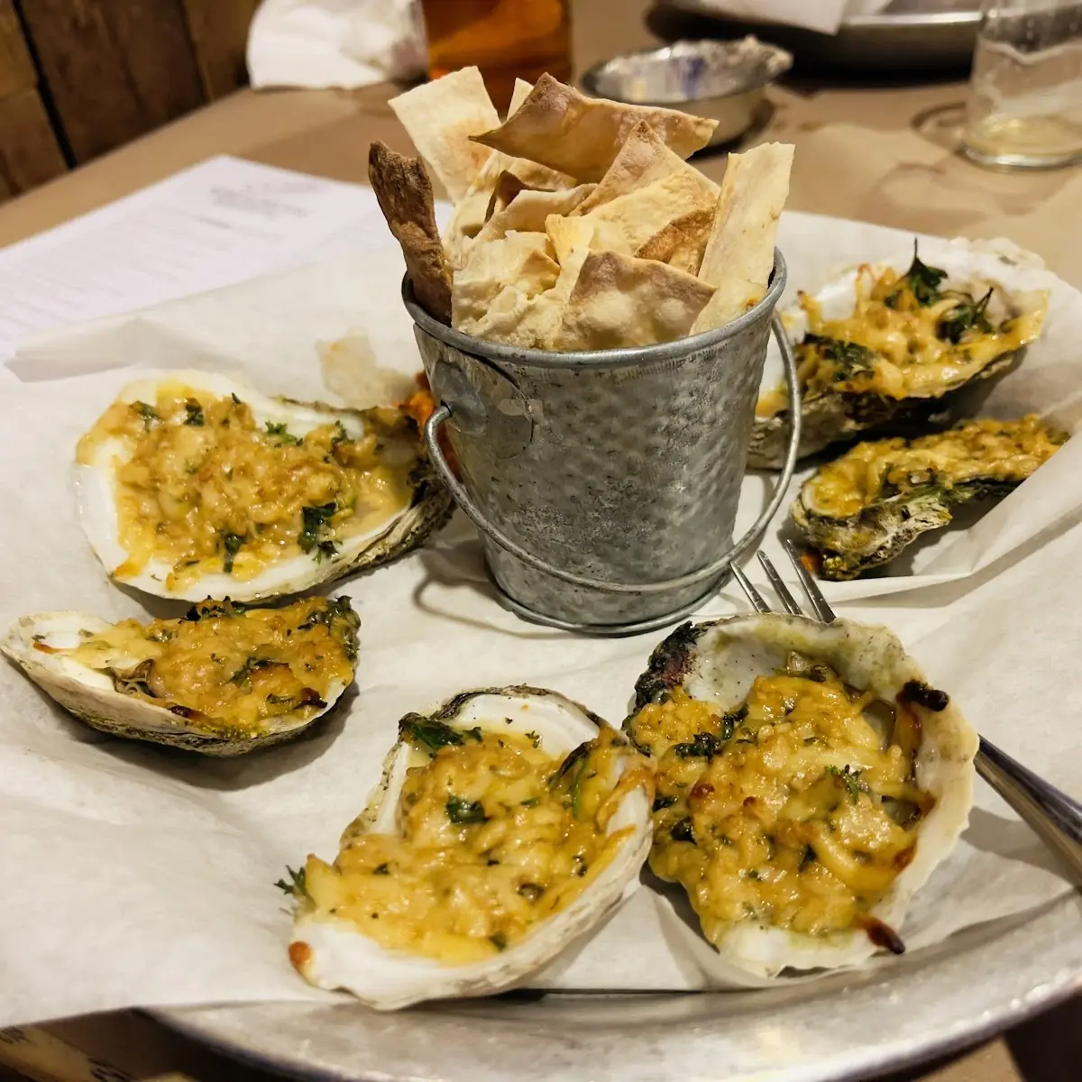 Baked Sea Scallops on the Half Shell