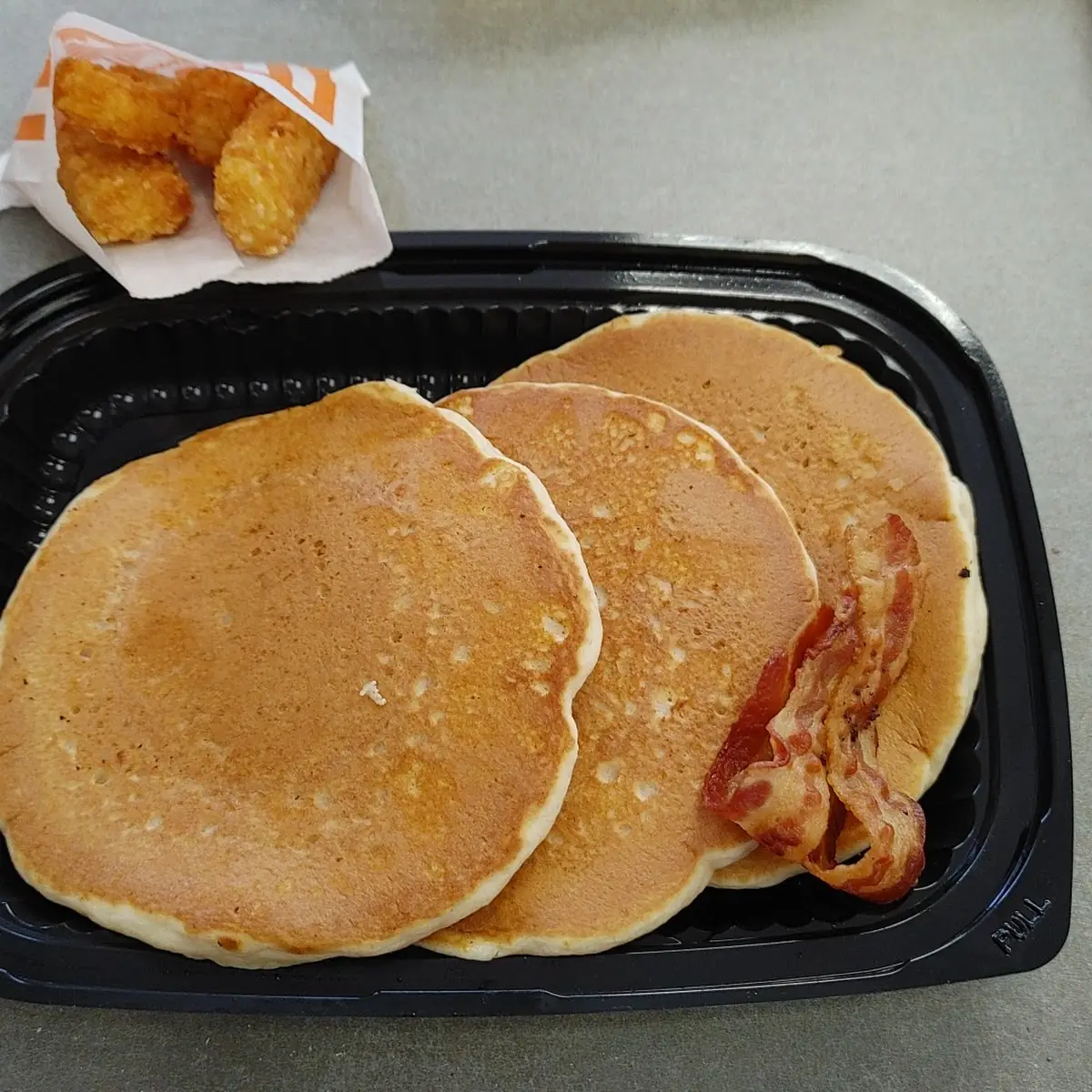 Pancakes Hash Browns & Bacon