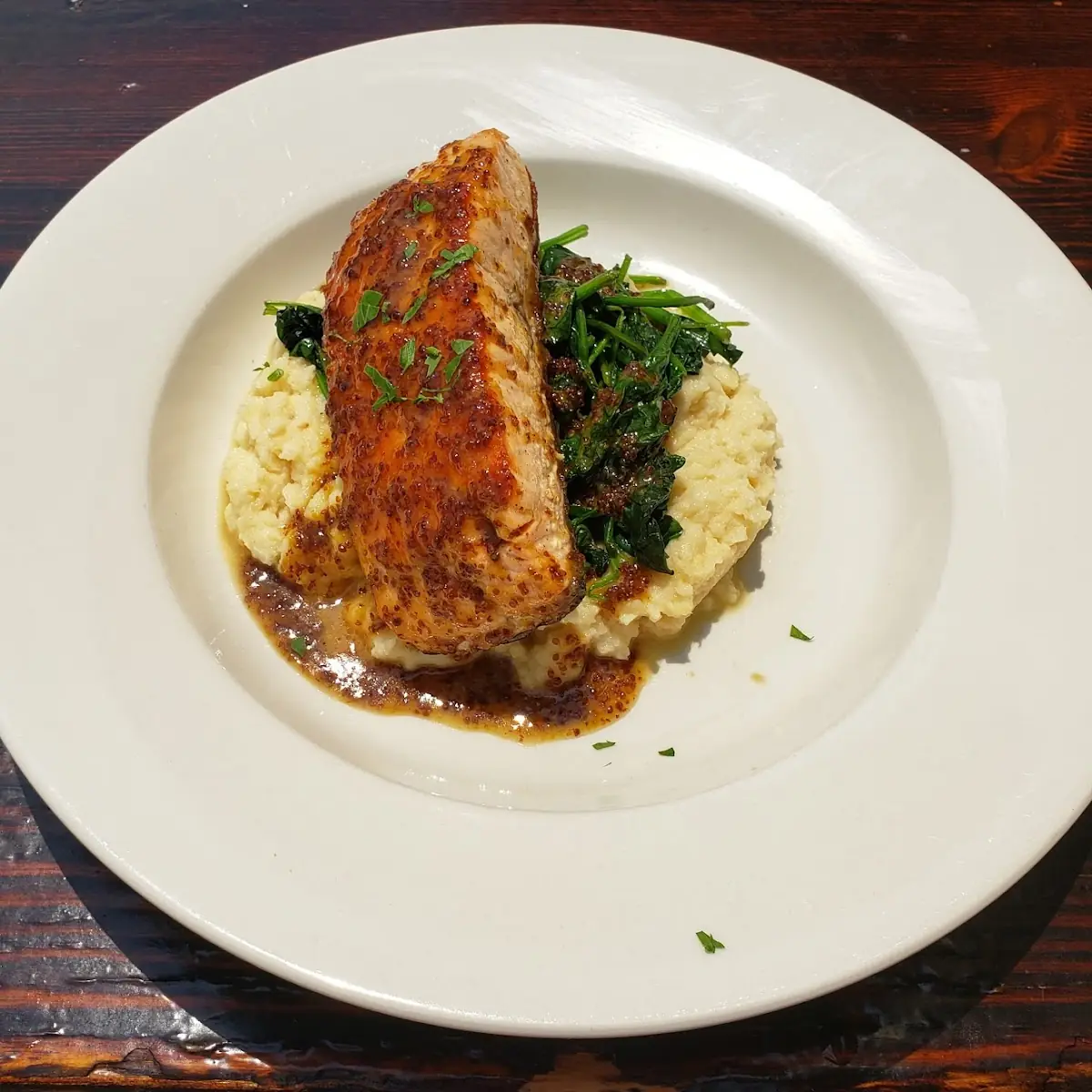 Pan Seared Maple Glazed Salmon
