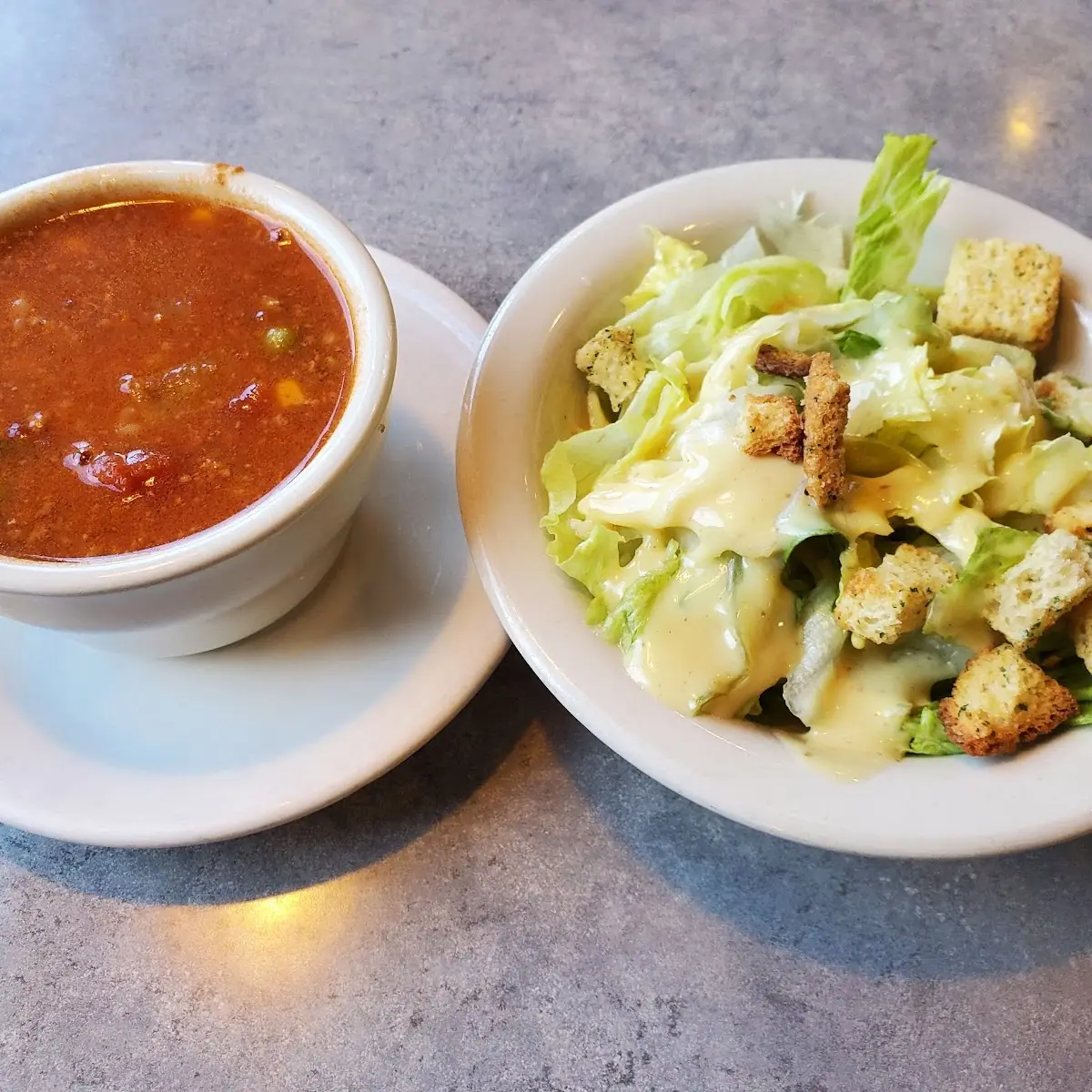 Soup and Salad Appetizer