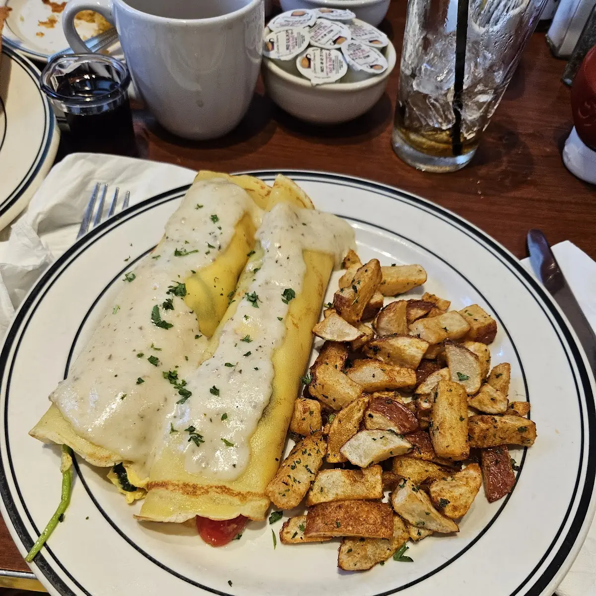 Roasted Chicken Crêpes