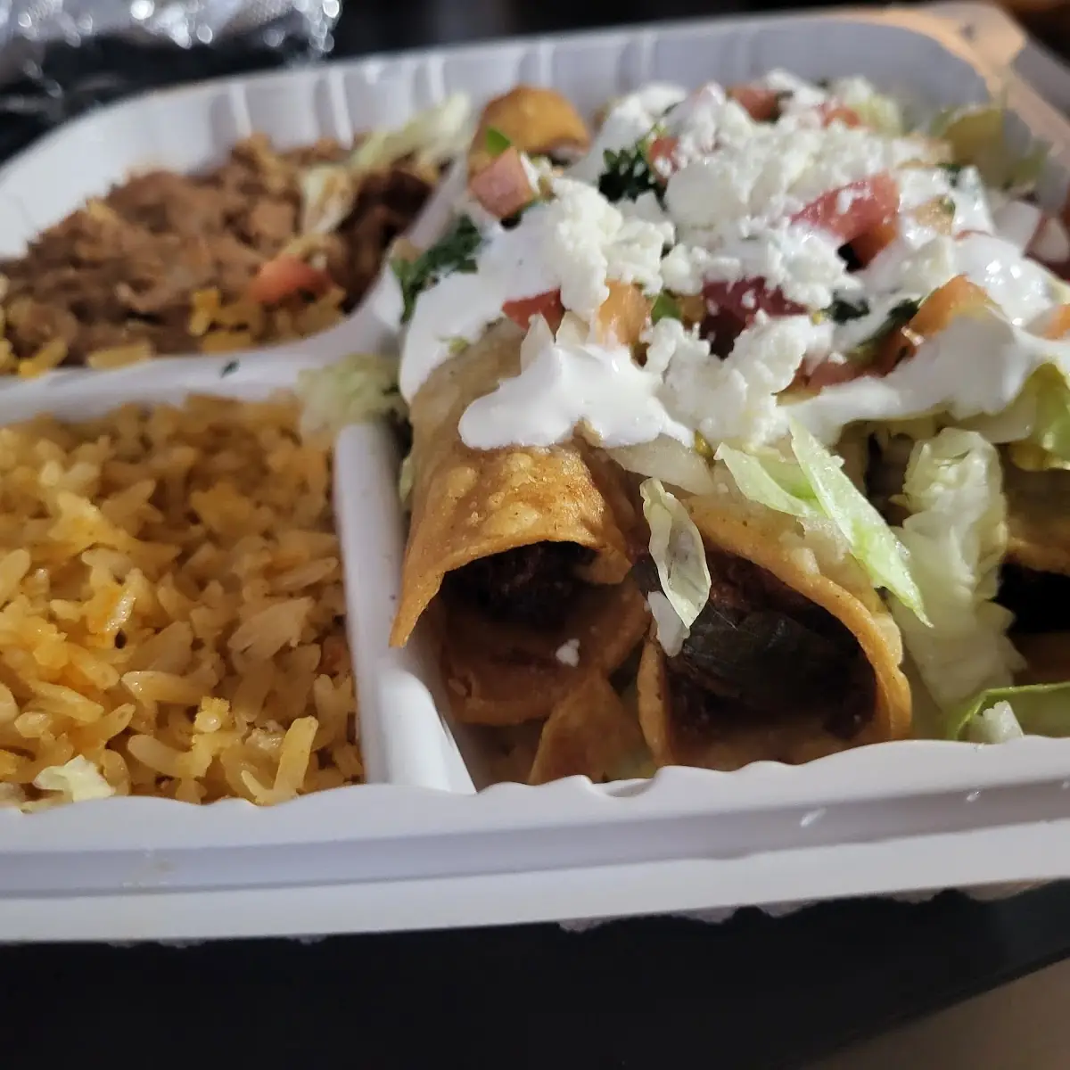 Beef Flautas Plate