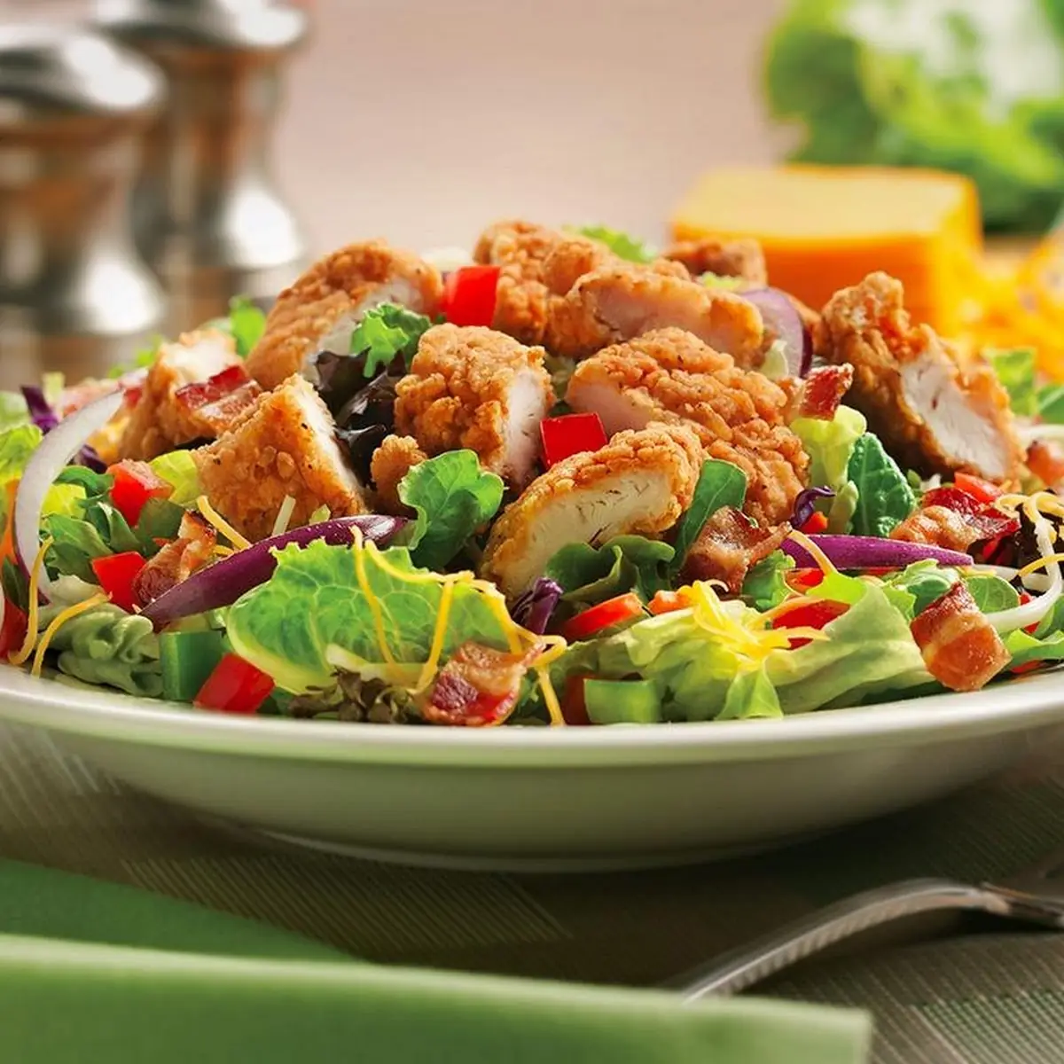 Honey Mustard Chicken Crunch Salad