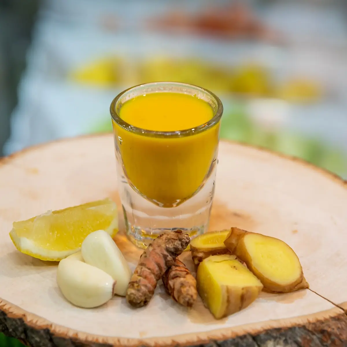 Ginger Garlic Lemon Turmeric Shot