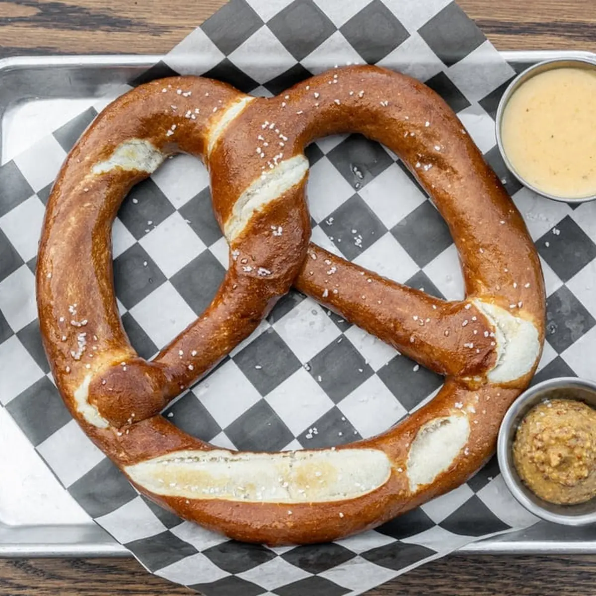 Soft Pretzel with Dipping Sauces