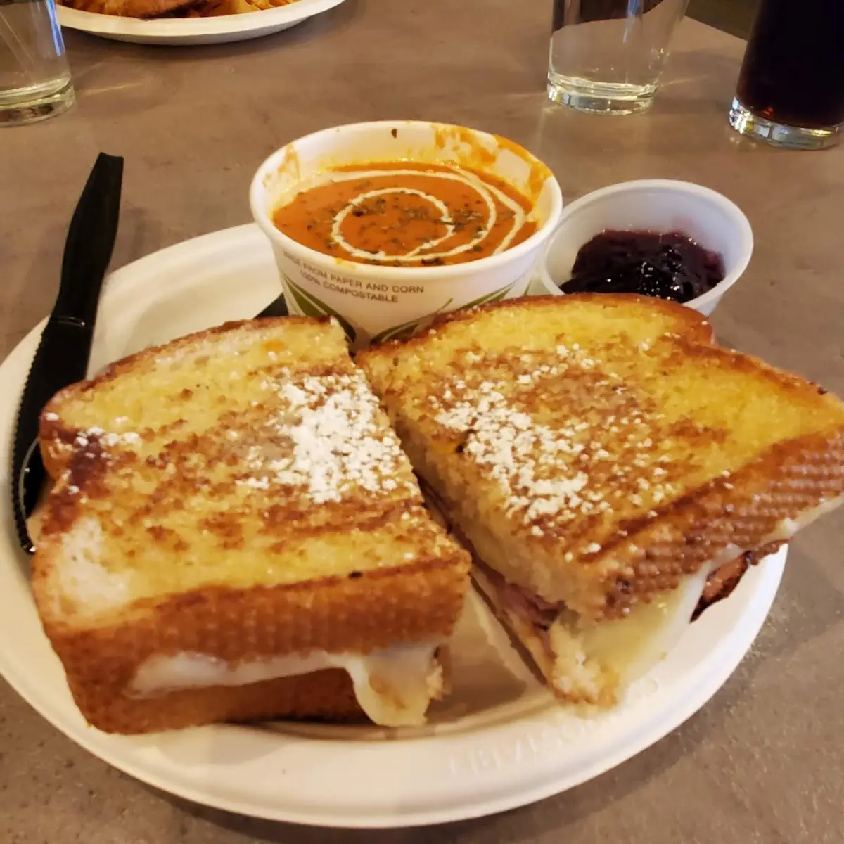 Monte Cristo and Tomato Soup