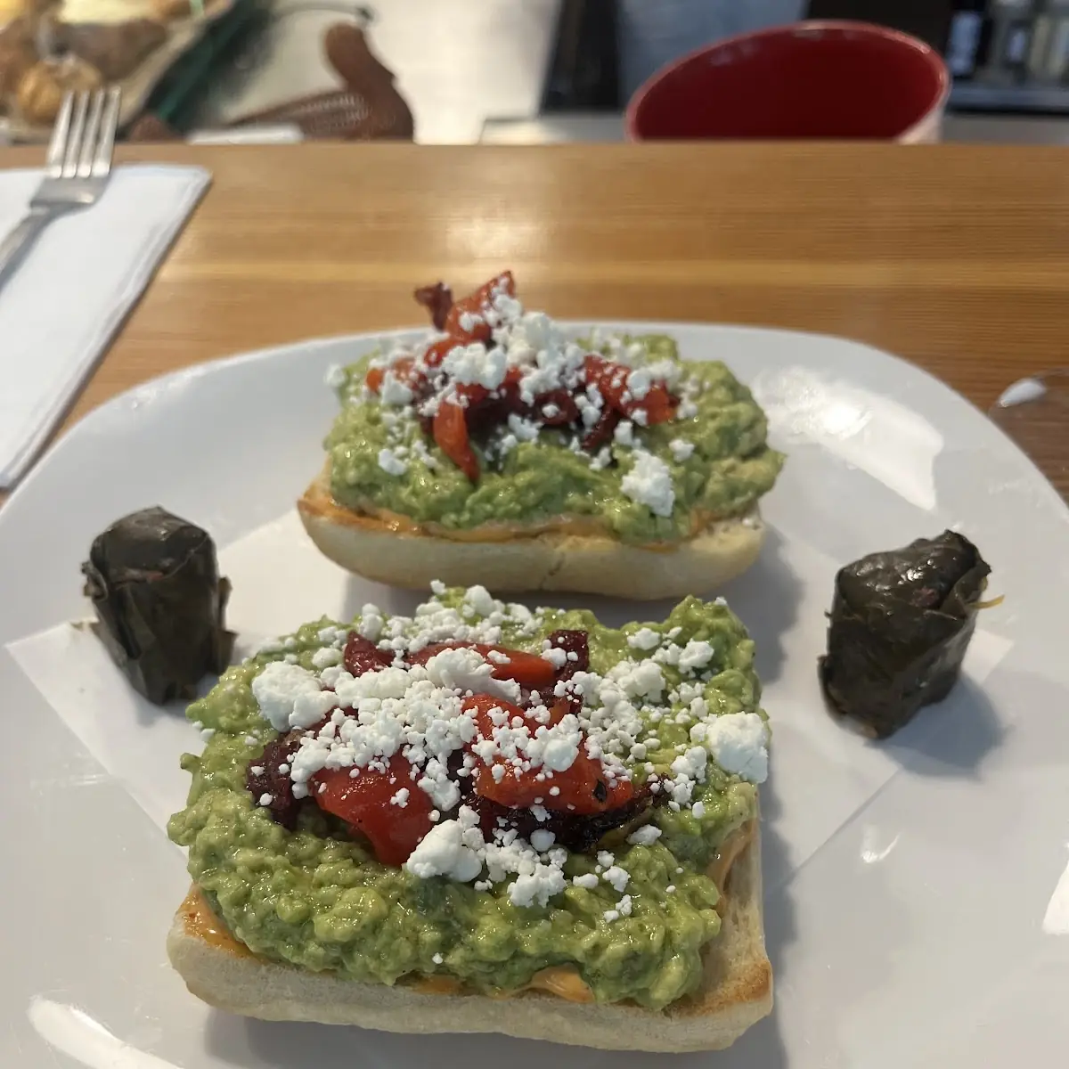 Avocado Toast with Roasted Peppers