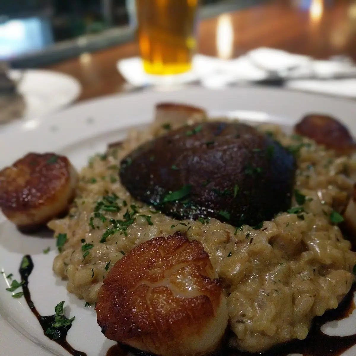 Scallops & Sweet Onion Risotto
