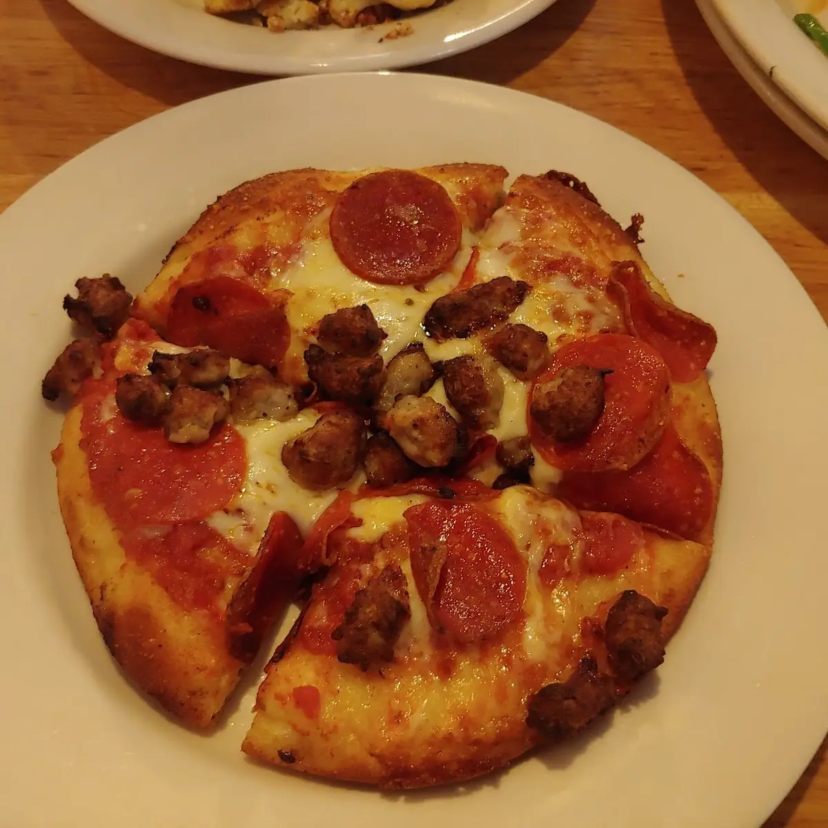 Personal Size Pepperoni Sausage Pizza
