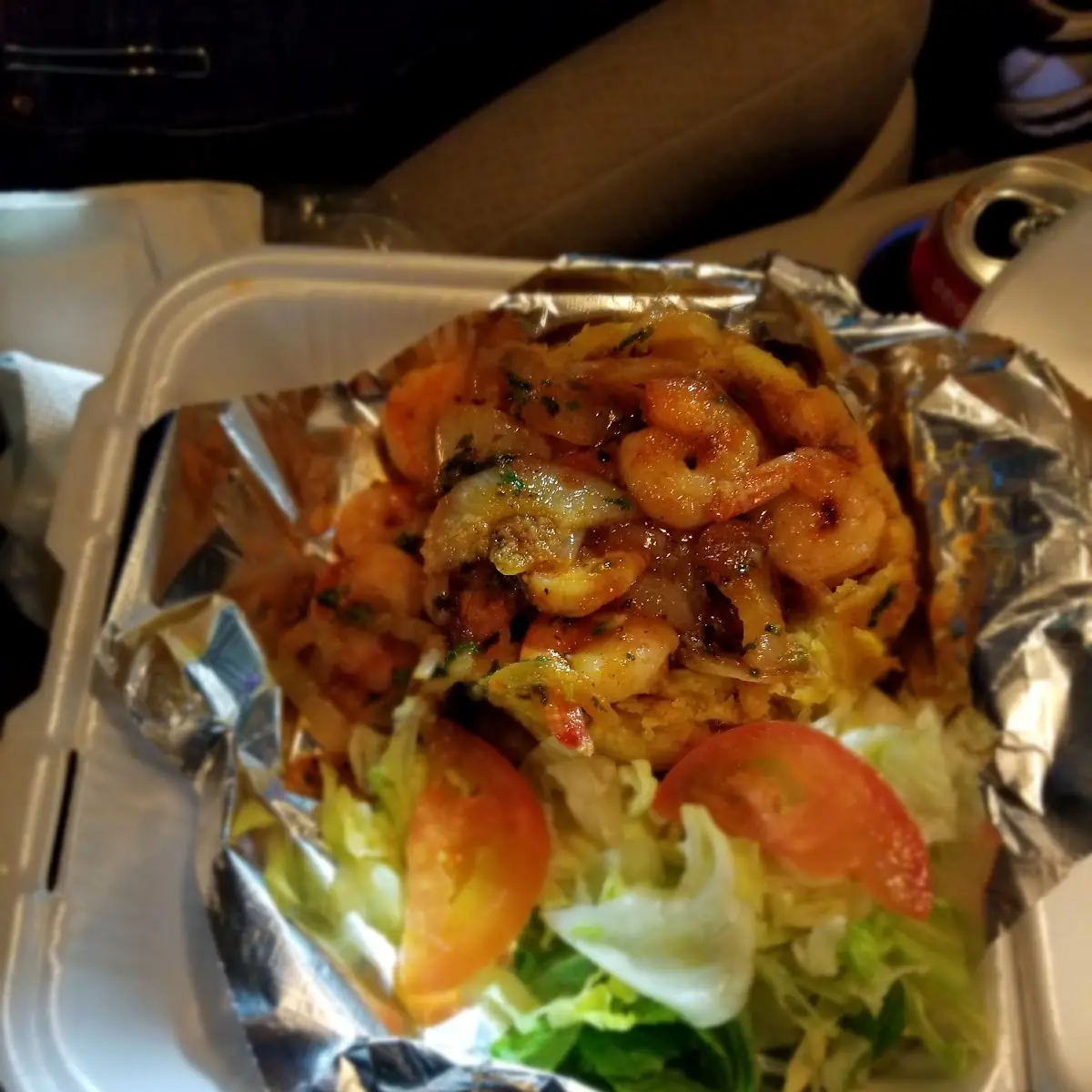 Mofongo Con Camarones En Salsa