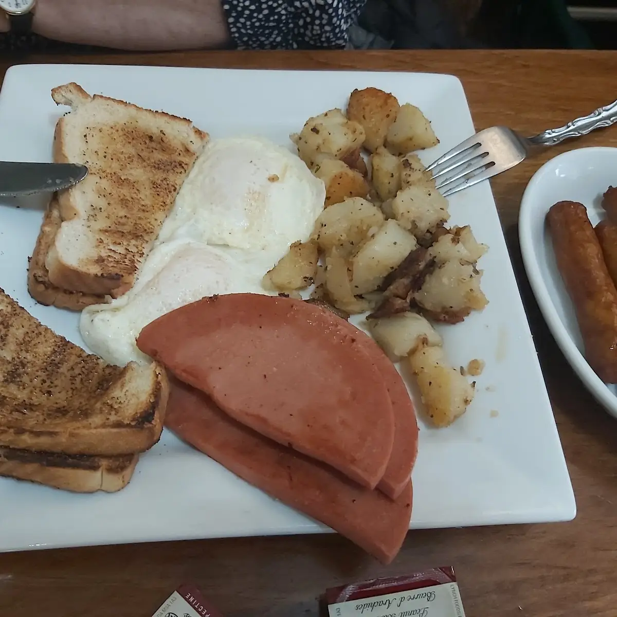Two Eggs Home Fries Fried Balogna