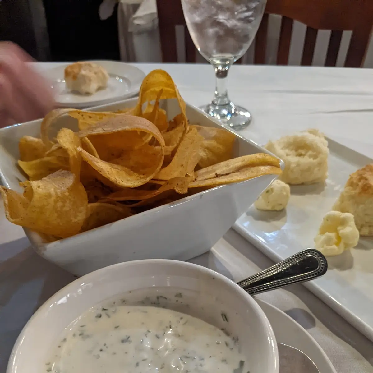 Plantain Chips with House Cilantro Lime Dip