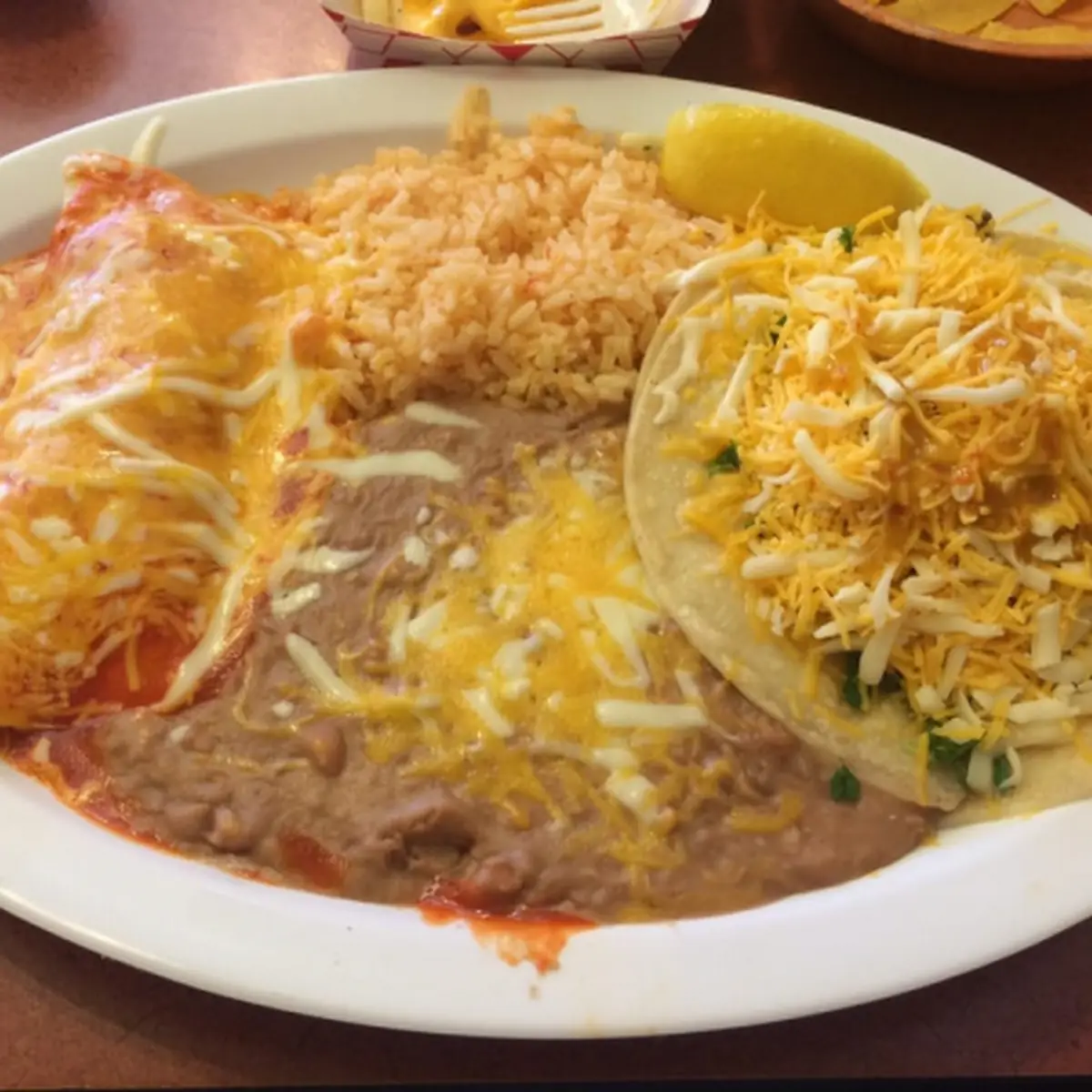 Chile Relleno Cheese Enchilada Plate