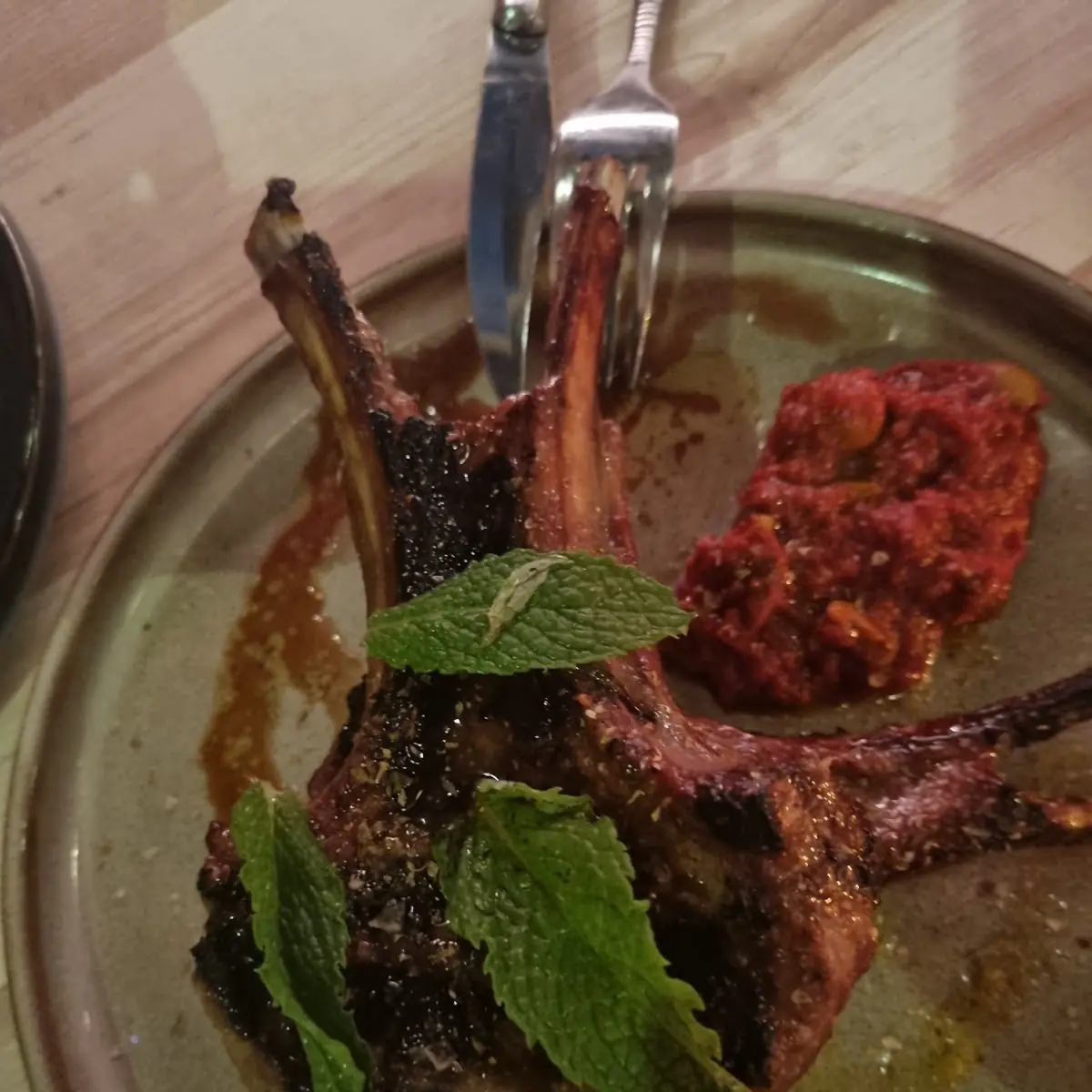 Charcoal Grilled Lamb Chops